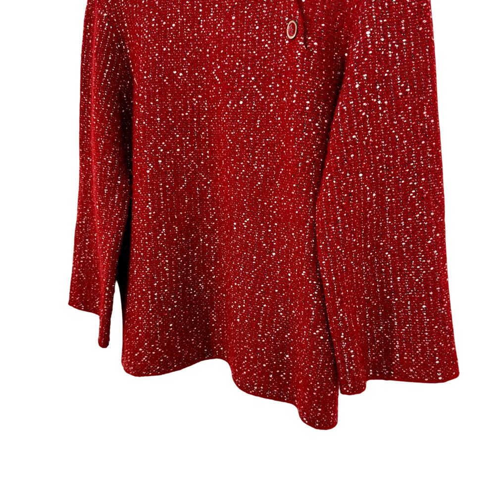 Habitat Sz XS Burnt Orange Wearable Art to Wear Winter Sweater Blouse Shirt Top - Picture 5 of 7